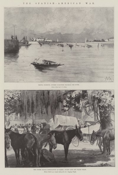 スペインとアメリカの戦争 作： Charles Auguste Loye